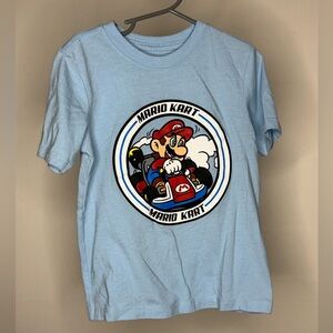 Mad Engine Nintendo Mario Kart Boy's Light Blue Graphic Print T-Shirt size 4/5